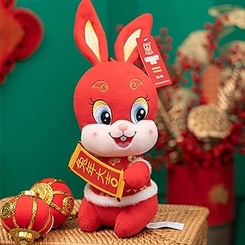 ウサギ耳のぬいぐるみ 赤*6 Kpopgidle yuqi個性-赤いウサギのぬいぐるみキーホルダー